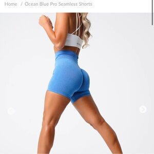 NVGTN Ocean Blue Seamless Women's Shorts